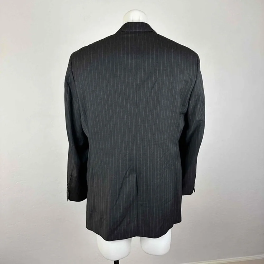 Brooks Brothers 1818 Madison Mens Pinstripe Wool Blazer Jacket Size 41R